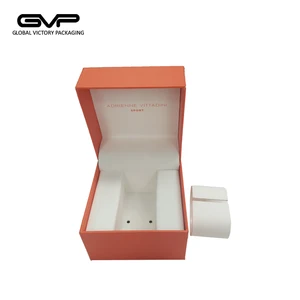 premium customized paper plastic watch gift box with custom logo