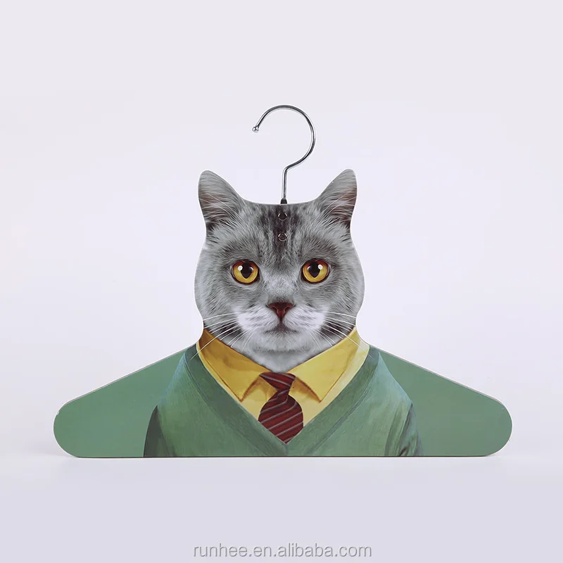 Animal Design Paper Cardboard Hangers With Metal Hook For Garment Display