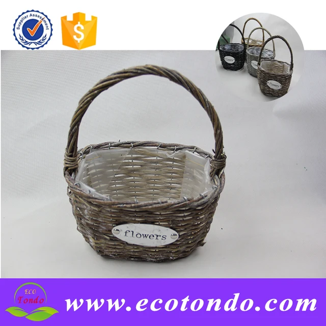 flower shop wholesale wicker flower basket,flower wrapping