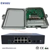 Eonkey PCB FTTH 12 ports FDB Outdoor distribution box with 8 port poe switch