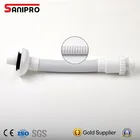 1.1/4" plastic flexible kitchen sink drain water pipe for bathtub