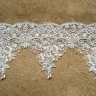 Shantou Lace Manufacturer chemical cording trim organza lace with sequins