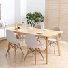 2019 Modern high quality wood dining table/dining table set