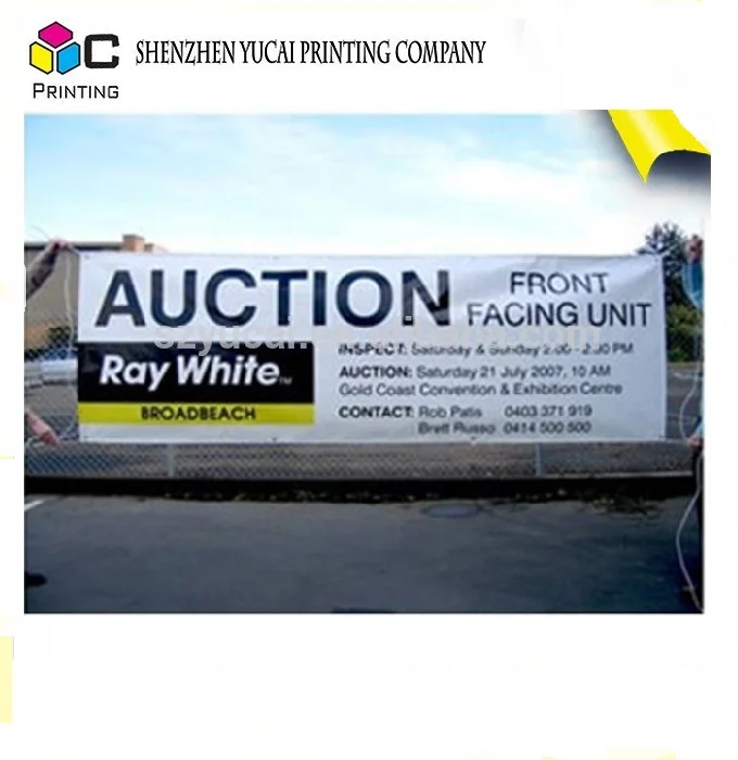 Custom Printing Pvc Waterproof Small Vinyl Advertising Banner For