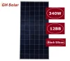 MBB 12BB SOLAR Panel 340W/37V Poly Black Silicon High Efficiency Solar Module Price per Watt