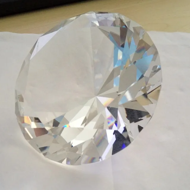 wedding decoration or gift 60mm crystal glass diamond