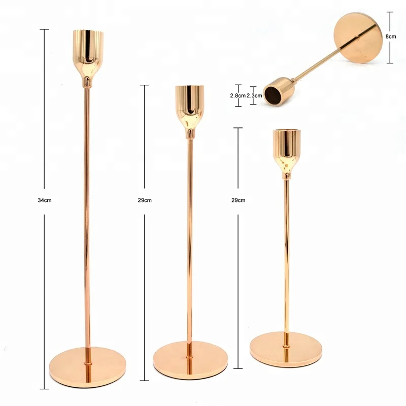 wedding taper candle holders