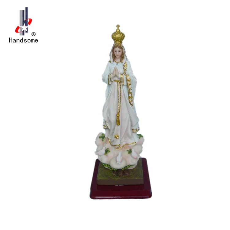 new design,12'',christian religious craft,polyresin religious craft,our lady of Fatima