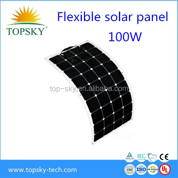 2017 hot sales 100W sunpower Flexible solar module ,solar panels,made with sunpower cells