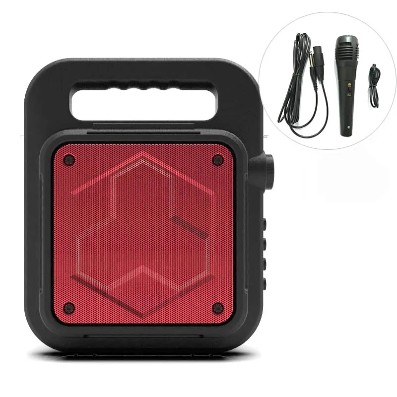 Portable bluetooth speaker with FM radio USB LINE IN recording outdoor speaker bluetooth - ANKUX.COM