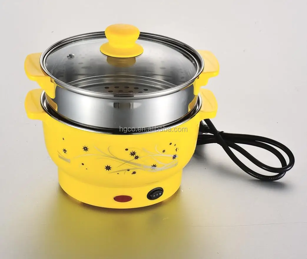 efficient stainless steel electric steam pot with 2 layers