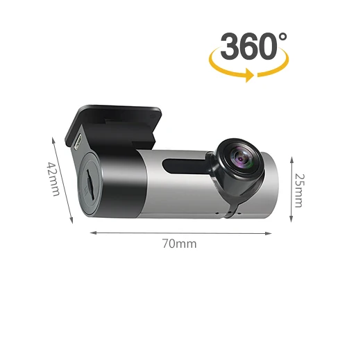 360 degree panoramic car cam tachograph with wifi 1