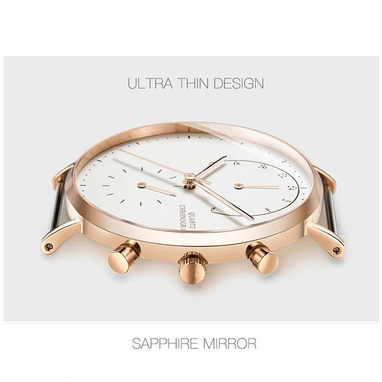 2019 Unique Dome Sapphire Crystal Female Singapore Movement Quartz Brand Men Luxury Watches