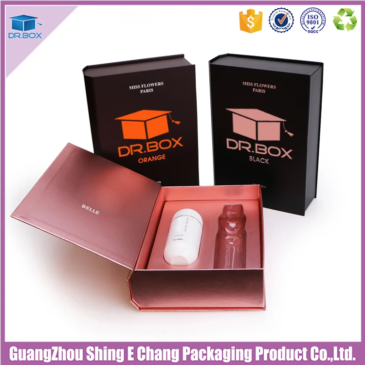 stamping enboss logo paper cosmetic perfume packaging paper box