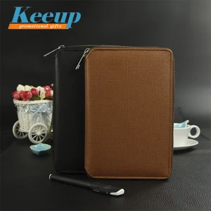 custom gift sets for business man black cardboard cover notebook