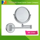 Bathroom wall mounted folding double side make up mirror