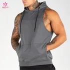 Hoodies Gym Hoodie Men Wholesale Custom Plain Workout Muscle Gym Stringer Mens Sleeveless Hoodies