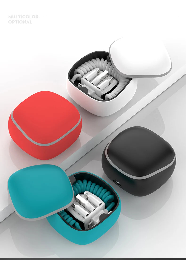 iHaitun smart mini box power bank of 2300mAh with Ap type-c and android adapters - ANKUX.COM