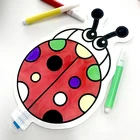 Kids 3D Balloons Intellectual Development Painting Inflatable DIY Hand-painted