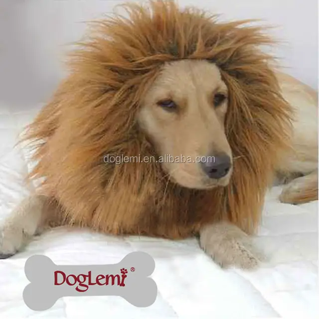 pet costume lion mane wig for dog cat halloween clothes dog wig