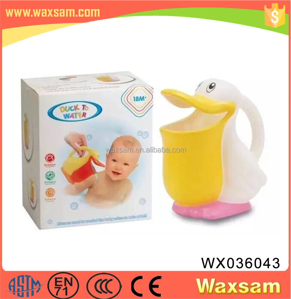 cute baby shower plastic duck water kettle bath toys