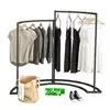powder coated iron half round hanging ladies clothes display rack for clothing shops