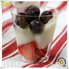 6oz Elegant round ps party cake jelly clear plastic SHOT cup/custom clear dessert plastic jelly round SHOT cup manufacturer