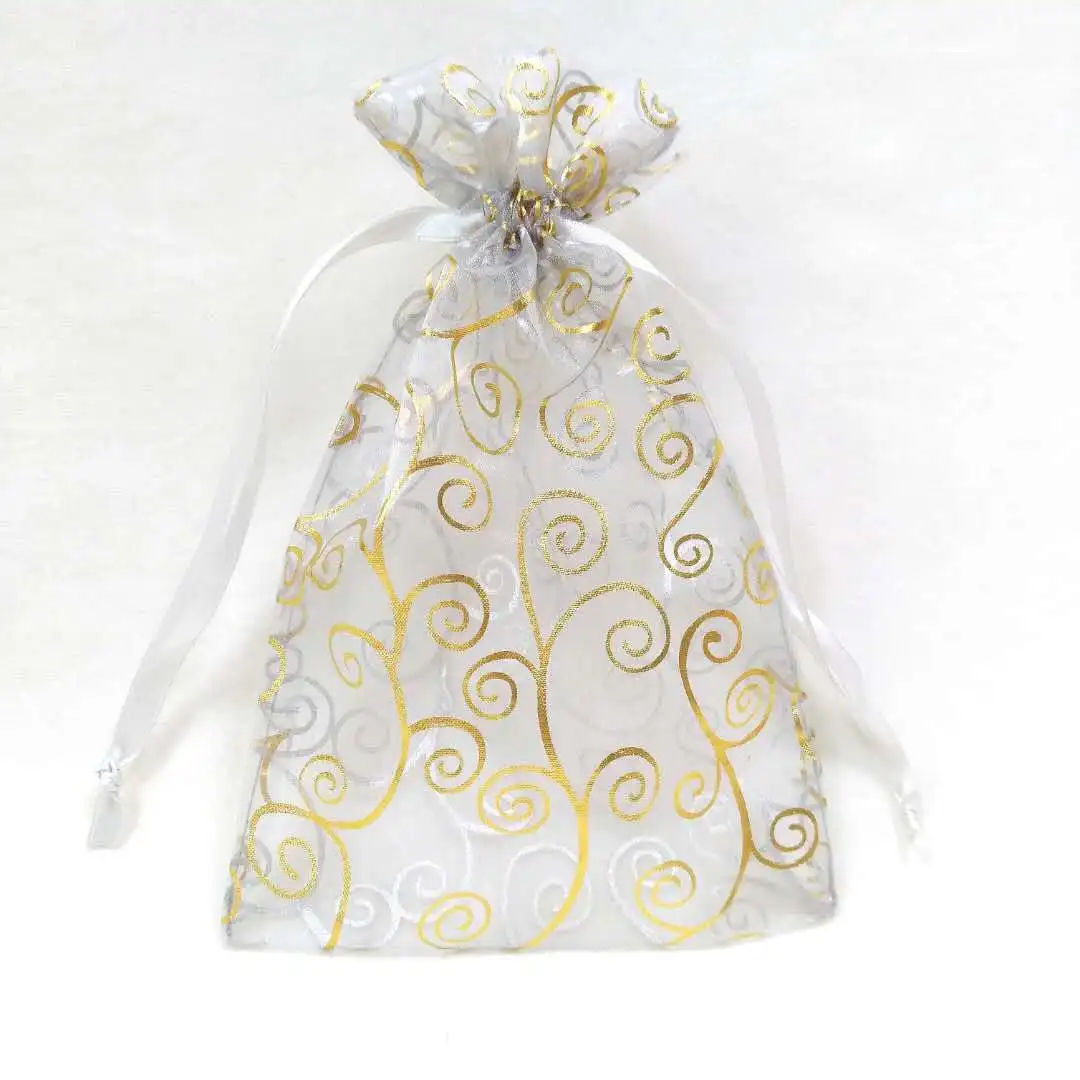 hot sale whole full version of hot stamping logo organza gift