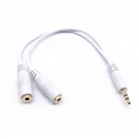 Gold Plated Speaker Headphone 3.5 mm Splitter 1 Male to 2 Female Jack Audio Cable Adapter
Gold Plated Speaker Headphone 3.5 mm Splitter 1 Male to 2 Female Jack Audio Cable Adapter