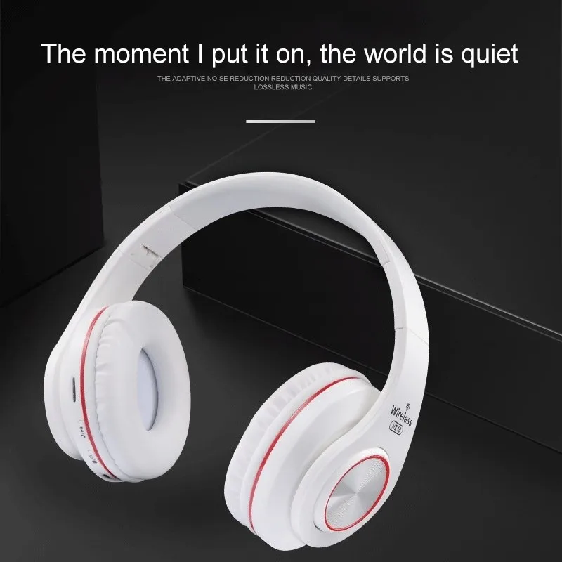New Arrival HZ10 Wireless Over-Ear Blue Tooth Headphone Foldable Headset Adjustable Earphone With Mic (Gold) - ANKUX.COM