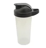 BPA FREE PROTEIN 700ML BLACK WATER SHAKER BOTTLES WITH STORAGE CUP MIXING FILTER NET