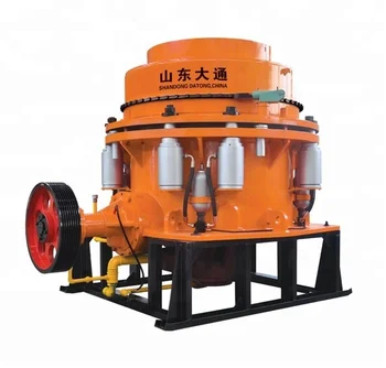 low price zinc ore field excavator cone crusher with generator