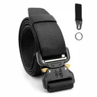 Factory Custom US Adjustable Quick Release Heavy Duty Canvas Military Tactical Web Belt with Alloy Metal Buckle