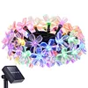 Decoration Outdoor Lighting Waterproof Christmas Cherry Blossoms Solar String Light with Remote Control Timer 8 Model