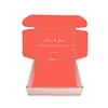 Custom Logo Cheap Garment Pink Corrugated Box Hair Bundle Mailer Box Packaging with Satin for Bikini Cups Drug Bottle Jar Food