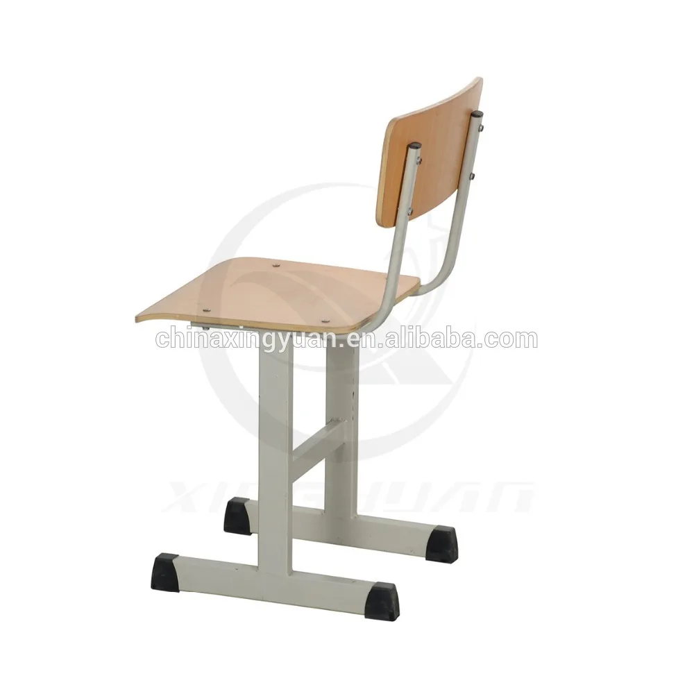 cheap steel industrial chair , used school desk chair with chromed metal legs