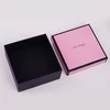 Fashion square printed bracelet pink packing paper box for Jewelry