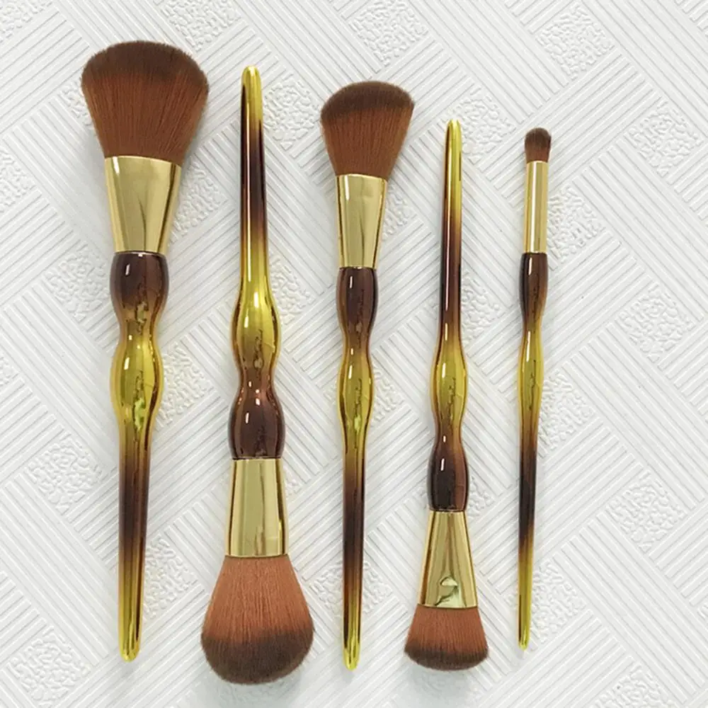2019 new arrivals 5 pcs hoist shape makeup brush set beauty tool for blush and face brush, Gold
2019 new arrivals 5 pcs hoist shape makeup brush set beauty tool for blush and face brush, Gold