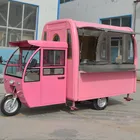 electric mobile fast food vending ice cream field trailer/cart popcorn truck/kitchen coffee van