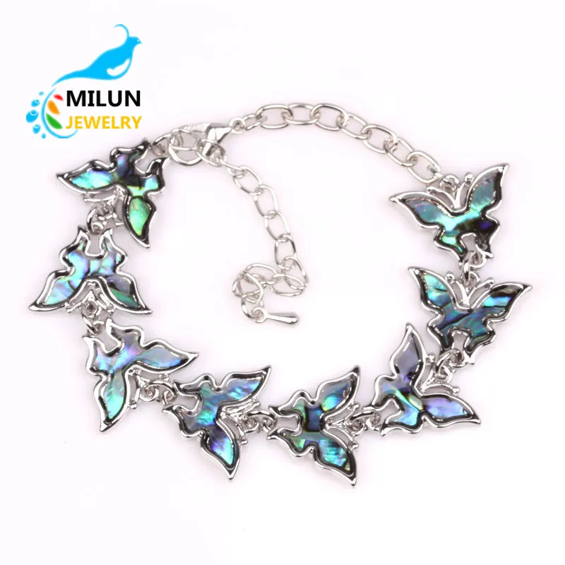 Custom Hot Selling Adjustable Chain Abalone butterfly Shell Bracelets Women, Picture 
Custom Hot Selling Adjustable Chain Abalone butterfly Shell Bracelets Women, Picture