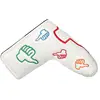 Cute Thumb Well Design or Custom made PU leather golf putter head cover in Differen Color