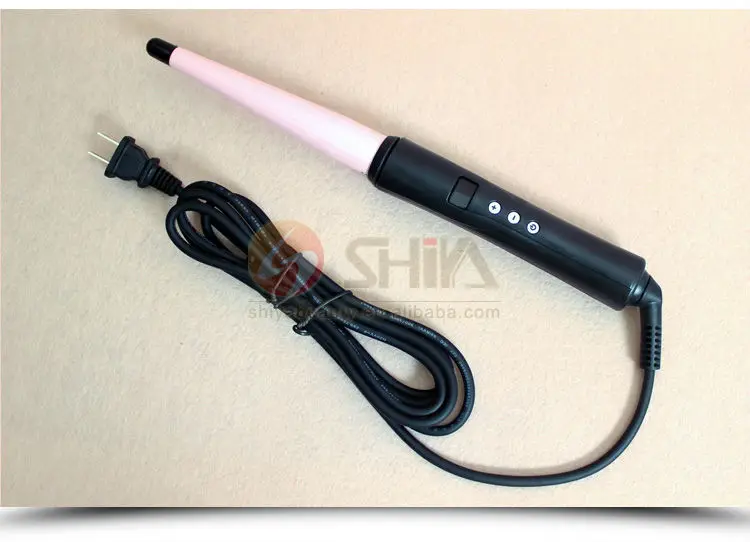 Ptc コーン マジック tec蒸気lcd ヘアカーラー で アメリカ として テレビ で見られる セラミック ローラー 問屋・仕入れ・卸・卸売り