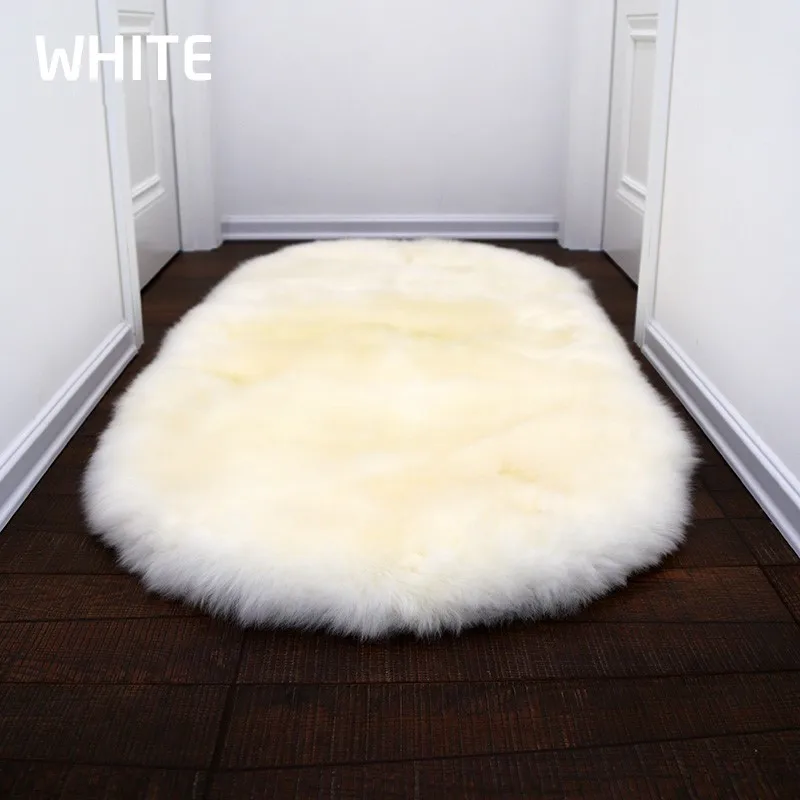 Chinese factory fur sheep skin rugs/sheepskin rug colored