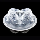 500ml double fish clear food grade disposable custom plastic bowl