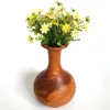 Natural Eco-Friendly Vase Wooden Root Carved Vase