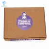 Customized logo die cut flat pack corrugated 3 layer carton box package