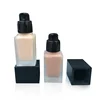 Private label dark skin make up organic liquid foundation with 9 colors
