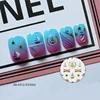 NEW Island style purple color 3d water glitter korean Nail polish art Sticker