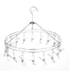 stainless steel clips hanger clothes hanger with 18 pegs