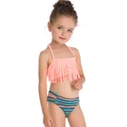 2019 Amazon Children's Swimsuit Fringe Split Girls Swimwear